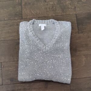 Charter Club Silver Knit Sweater